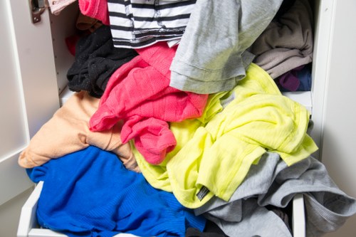 Crew wearing PPE and marking hazards before work